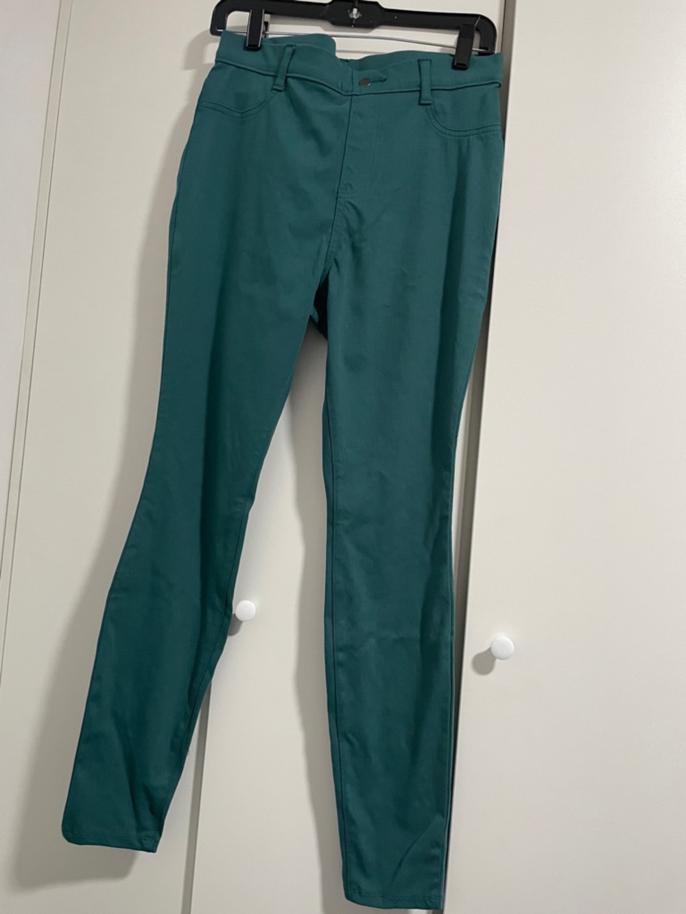Time and Tru Teal High-Rise Stretch Pants